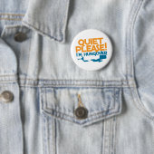 Ruhe bitte… bin ich hungover button (Beispiel)