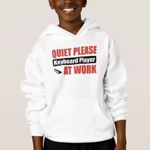 Ruhe-bitte Keyboarder bei der Arbeit Hoodie