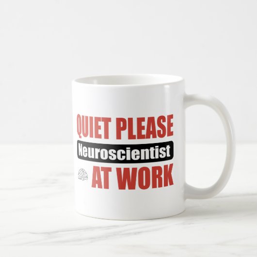 Ruhe-bitte Neurologe bei der Arbeit Kaffeetasse (Rechts)