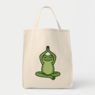 Ruhe bleibe, Bleibe Froggy - Niedlich Zen Meditati Tragetasche