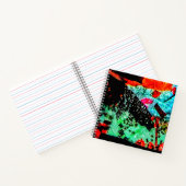 Ruhe Blume Spiral Notebook, glatte Blüte abstrakt Notizblock (Innenseite)
