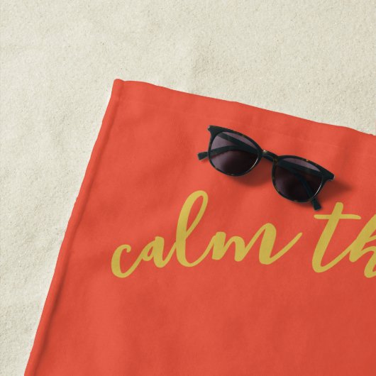 Ruhe Das Mini-Strandtuch Strandtuch (Beispiel)