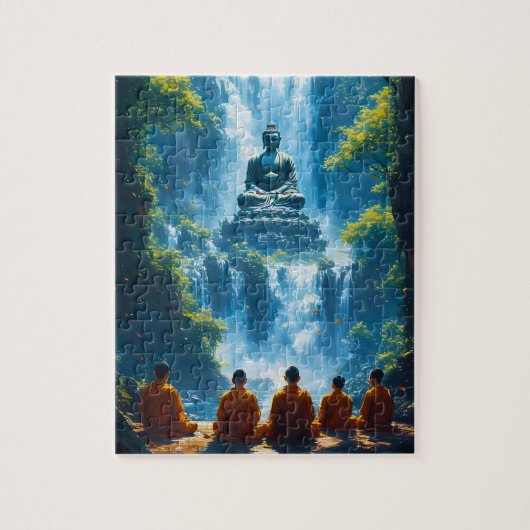 Ruhe der fünf Mönche Puzzle (Vertikal)
