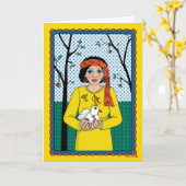 Ruhe der Mind_B_Greeting-Karte Karte (Gelbe Blume)