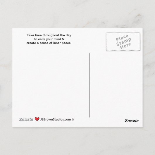 Ruhe der Postkarte (Rückseite)