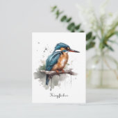 Ruhe des Eisvogels Postkarte (Stehend Vorderseite)