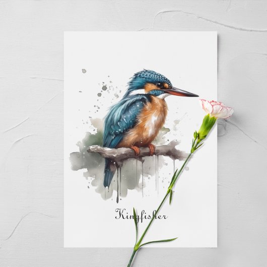 Ruhe des Eisvogels Postkarte