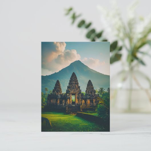 Ruhe des heiligen Tempels Postkarte (Stehend Vorderseite)
