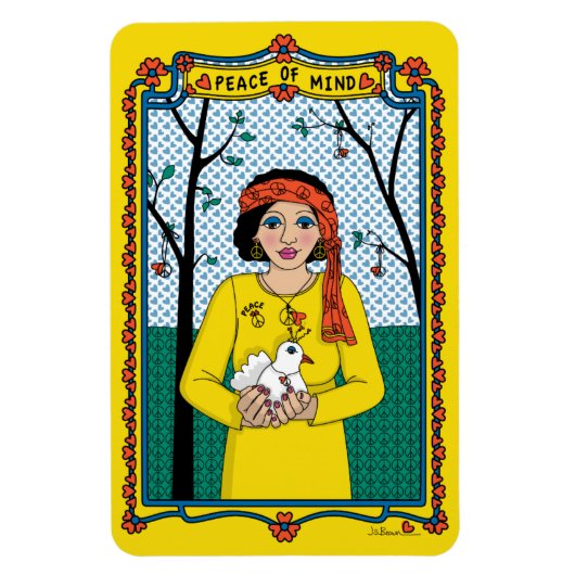 Ruhe des Mind_B_4x6 Kühlschrank Magnet (Vertikal)