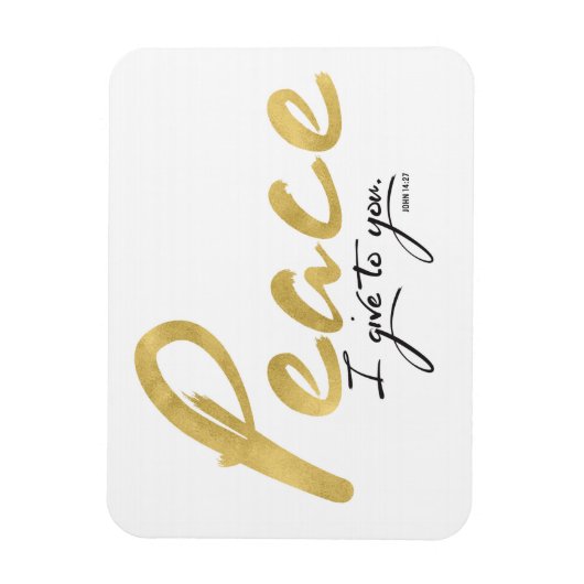 Ruhe, die ich dir gebe Art Print Magnet (Vertikal)