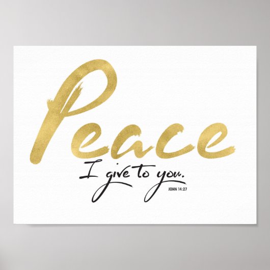 Ruhe, die ich dir gebe Art Print Poster (Vorne)