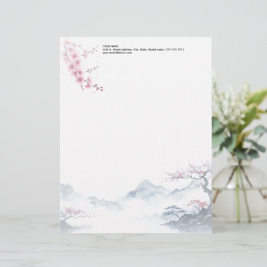 Ruhe erwartet briefbogen (Stehend Vorderseite)