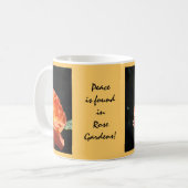 Ruhe finden Sie in Rose Gardens Coffee Mugs Gesche Kaffeetasse (Vorderseite Links)