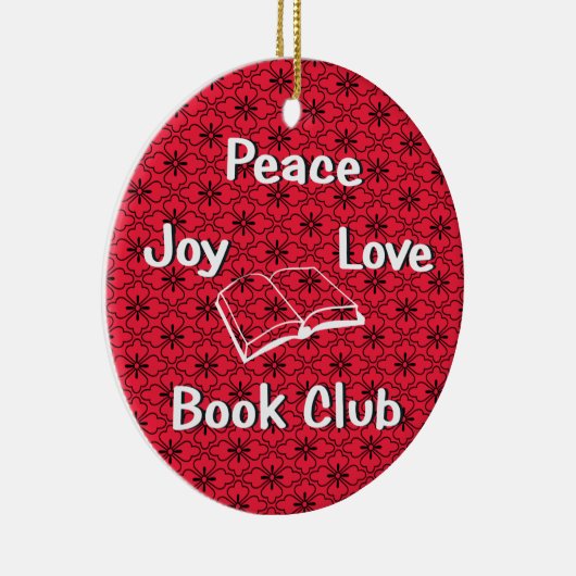 Ruhe, Freude, Liebe, Club-Verzierung Keramikornament (Rechts)