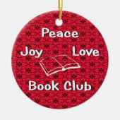 Ruhe, Freude, Liebe, Club-Verzierung Keramikornament (Vorne)