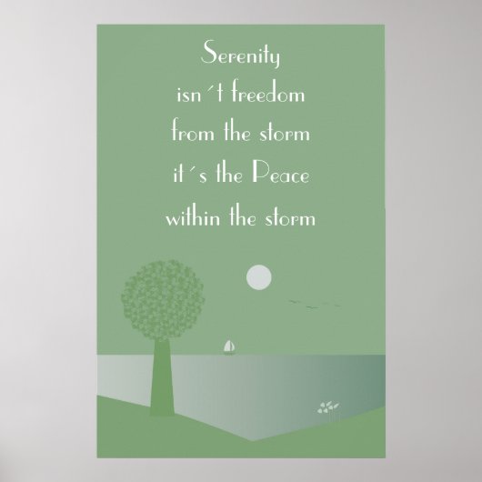 Ruhe - Frieden innerhalb des Sturmplakats Poster (Vorne)