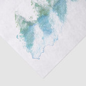 Ruhe Friedlicher Winterwald Wasserfarbe Seidenpapier (Ausschnitt)