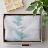 Ruhe Friedlicher Winterwald Wasserfarbe Seidenpapier (Geschenk)