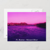 Ruhe, Ft. Benton - Missouri River Postkarte (Vorne/Hinten)