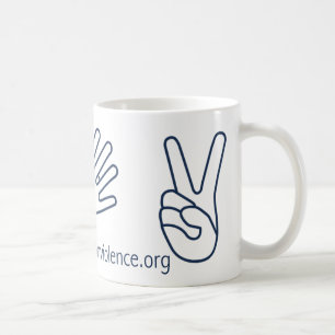 Ruhe für Gewaltlosigkeits-Tasse! Kaffeetasse