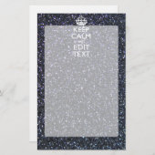 Ruhe für Ihren Text im Mitternachtsstil behalten Briefpapier (Vorne/Hinten)