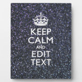 Ruhe für Ihren Text im Mitternachtsstil behalten Fotoplatte (Vorderseite)