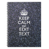 Ruhe für Ihren Text im Mitternachtsstil behalten Notizblock (Vorderseite)