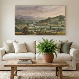 Ruhe: "Gebaut von Alphonse Dousseau" Leinwanddruck