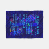 Ruhe-Gebet Fleecedecke (Vorderseite (Horizontal))