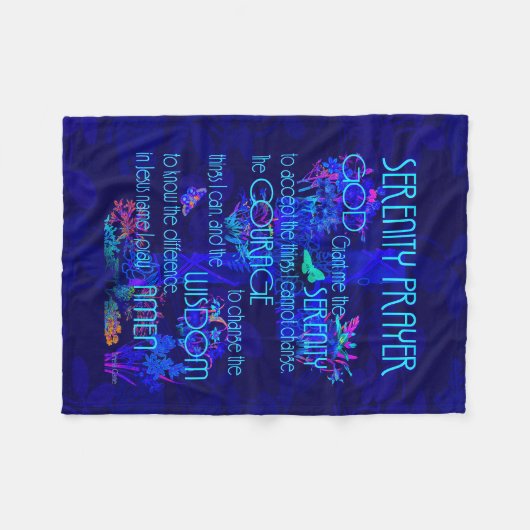 Ruhe-Gebet Fleecedecke (Vorderseite (Horizontal))