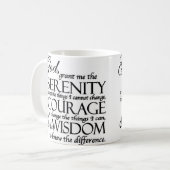 Ruhe-Gebet Kaffeetasse (Vorderseite Links)