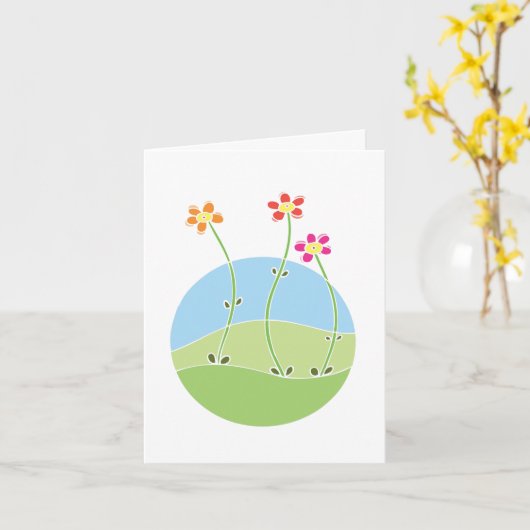 Ruhe-Gebet Karte (Gelbe Blume)