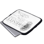 Ruhe-Gebet Laptopschutzhülle (Vorne Knopf)