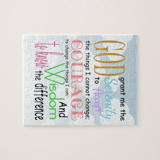 Ruhe-Gebet Puzzle (Horizontal)