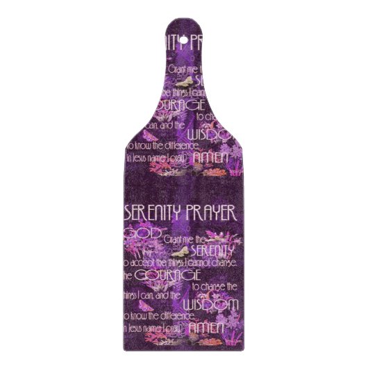 Ruhe-Gebet Schneidebrett (Vorderseite)