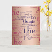 Ruhe-Gebets-Collage Karte (Gelbe Blume)