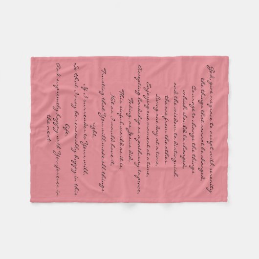 Ruhe-Gebets-Decke Fleecedecke (Vorderseite (Horizontal))