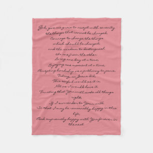 Ruhe-Gebets-Decke Fleecedecke