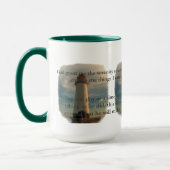 Ruhe-Gebets-Leuchtturm Tasse (Links)