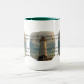 Ruhe-Gebets-Leuchtturm Tasse (Zentrum)