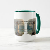 Ruhe-Gebets-Leuchtturm Tasse (VorderseiteRechts)