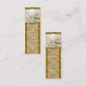 Ruhe-Gebets-Schmetterlings-Visitenkarte ~Gold Mini Visitenkarte (Vorne/Hinten)
