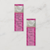 Ruhe-Gebets-Tauben-Geschäft Card~ Rosa Mini Visitenkarte (Vorne/Hinten)