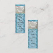 Ruhe-Gebets-Tauben-Visitenkarte ~ Türkis Mini Visitenkarte (Vorne/Hinten)