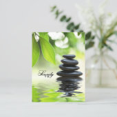 Ruhe - gestapelte Zen Rock Postkarte (Stehend Vorderseite)