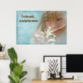 Ruhe hören poster (Heimbüro)