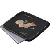 Ruhe! Ich denk nach. Laptopschutzhülle (Vorne Knopf)