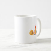 Ruhe im Chaos - Niedlicher Gelber Bird & Fiery Lap Kaffeetasse (VorderseiteRechts)