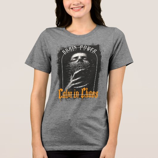 Ruhe im Chaos Tri-Blend Shirt (Vorderseite)