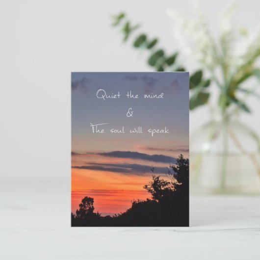 Ruhe im Geist Postkarte (Stehend Vorderseite)